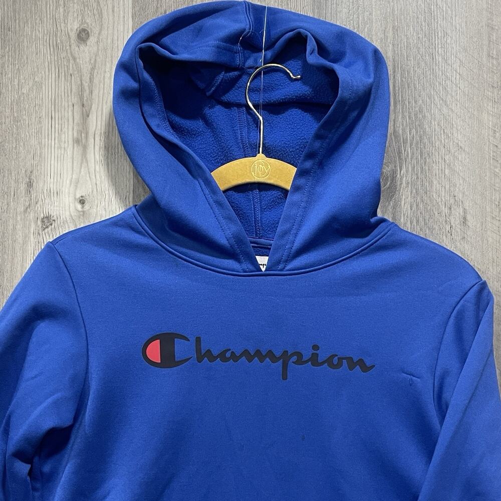 Champion Kids Hoodie Boys Size M- 10/12 Blue long sleeve